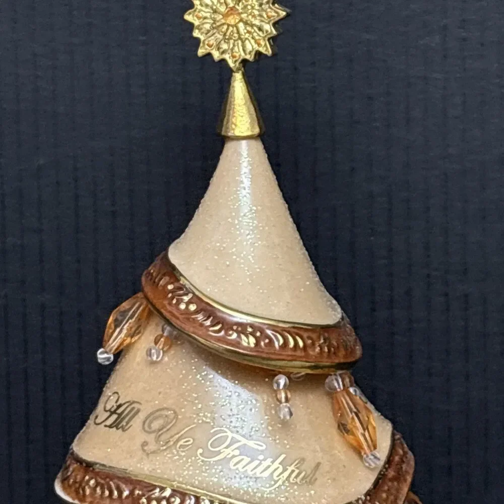 Thomas Kinkade Classic Ornaments, 2 Decorated Christmas Tree, Faithful, Holidays